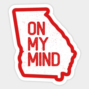 GEORGIA ON MY MIND Sticker